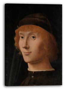 Leinwandbild Antonello da Messina - Portrait eines jungen Mannes