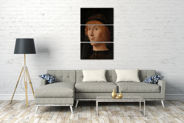 Leinwandbild Antonello da Messina - Portrait eines jungen Mannes