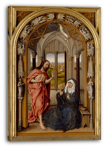 Leinwandbild Juan de Flandes - Christus erscheint Seiner Mutter