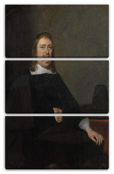Leinwandbild Gerard ter Borch der Jüngere - Portrait eines sitzenden Mannes
