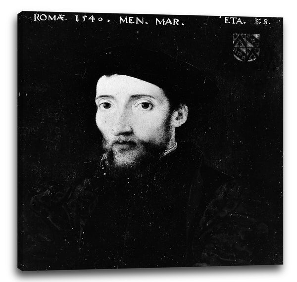 Leinwandbild Französischer Maler - Porträt eines Mitglieds der Familie de Thou