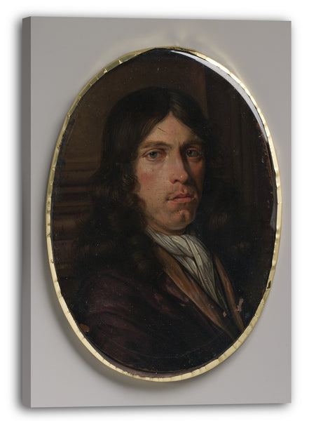 Leinwandbild Pieter van Slingelandt zugeschrieben - Portrait eines Mannes