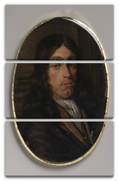 Leinwandbild Pieter van Slingelandt zugeschrieben - Portrait eines Mannes