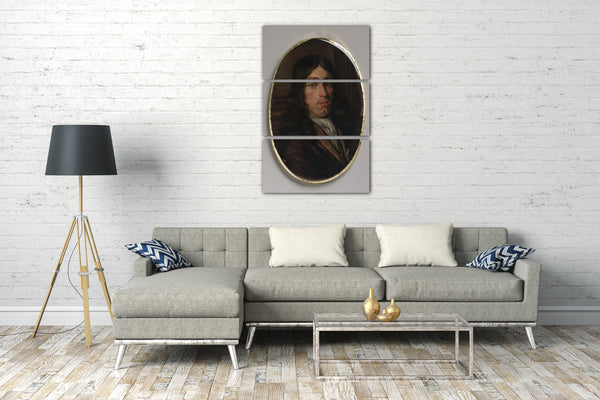 Leinwandbild Pieter van Slingelandt zugeschrieben - Portrait eines Mannes