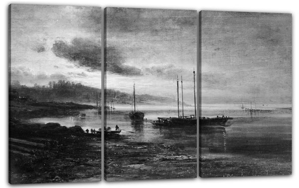 Leinwandbild Alexei Kondratievich Savrasov - Nachtszene an der Wolga