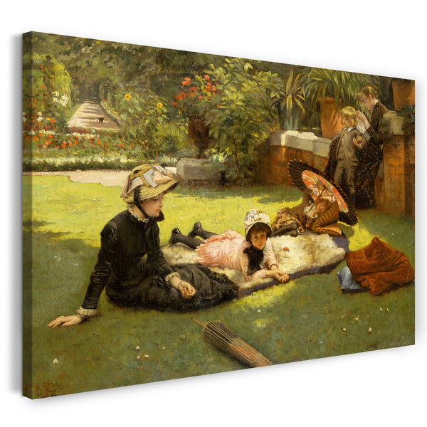 Leinwandbild James Tissot - In vollem Sonnenlicht (En plein soleil)