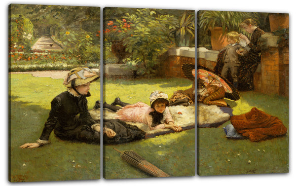 Leinwandbild James Tissot - In vollem Sonnenlicht (En plein soleil)