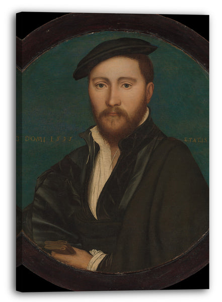 Leinwandbild Workshop von Hans Holbein dem Jüngeren - Porträt eines Mannes (Sir Ralph Sadler?)
