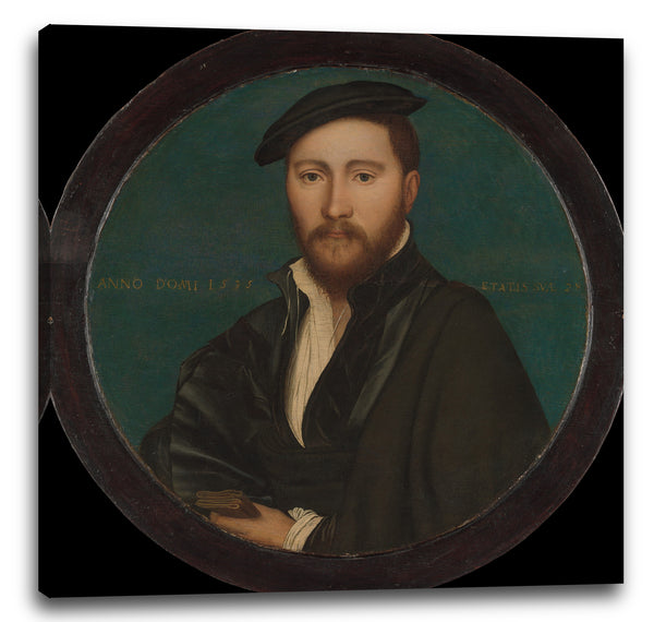 Leinwandbild Workshop von Hans Holbein dem Jüngeren - Porträt eines Mannes (Sir Ralph Sadler?)