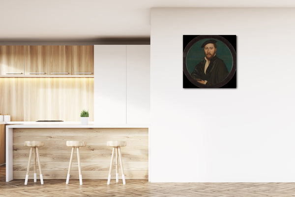 Leinwandbild Workshop von Hans Holbein dem Jüngeren - Porträt eines Mannes (Sir Ralph Sadler?)