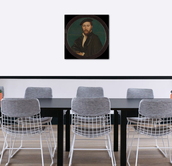 Leinwandbild Workshop von Hans Holbein dem Jüngeren - Porträt eines Mannes (Sir Ralph Sadler?)