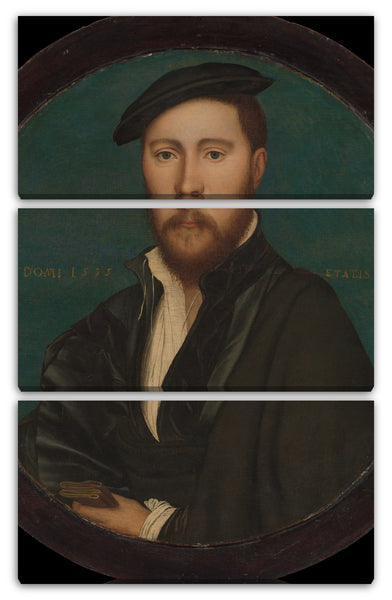 Leinwandbild Workshop von Hans Holbein dem Jüngeren - Porträt eines Mannes (Sir Ralph Sadler?)