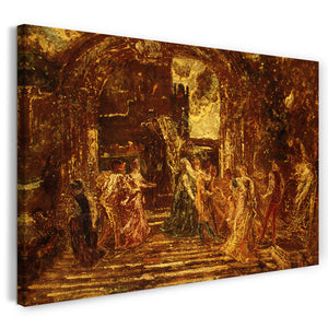 Leinwandbild Adolphe Monticelli - Das Gericht der Prinzessin