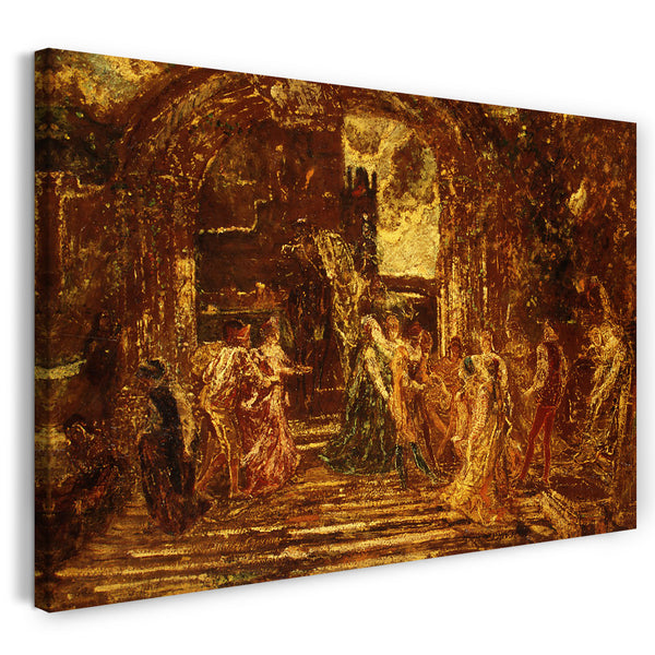 Leinwandbild Adolphe Monticelli - Das Gericht der Prinzessin