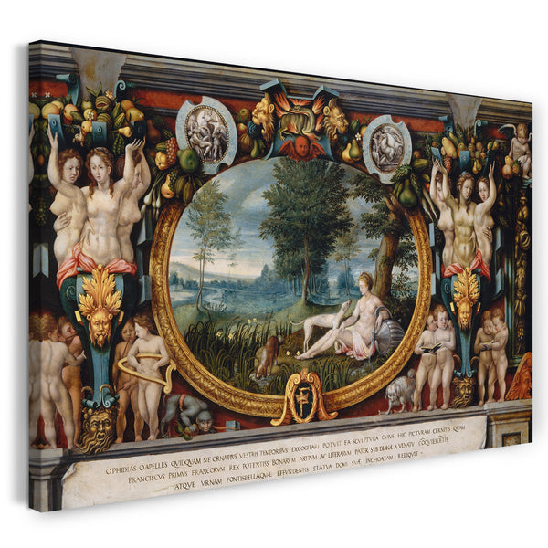 Leinwandbild Französisch (Fontainebleau) Maler (drittes Viertel 16. Jahrhundert) - Die Nymphe von Fontainebleau