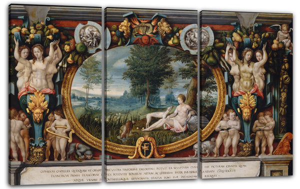 Leinwandbild Französisch (Fontainebleau) Maler (drittes Viertel 16. Jahrhundert) - Die Nymphe von Fontainebleau