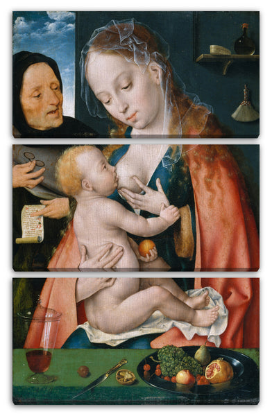 Leinwandbild Joos van Cleve - Die Heilige Familie