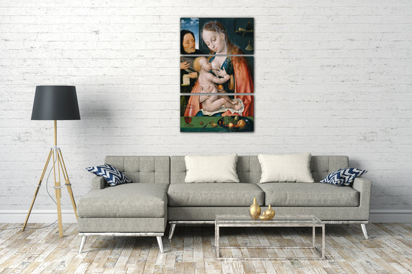Leinwandbild Joos van Cleve - Die Heilige Familie