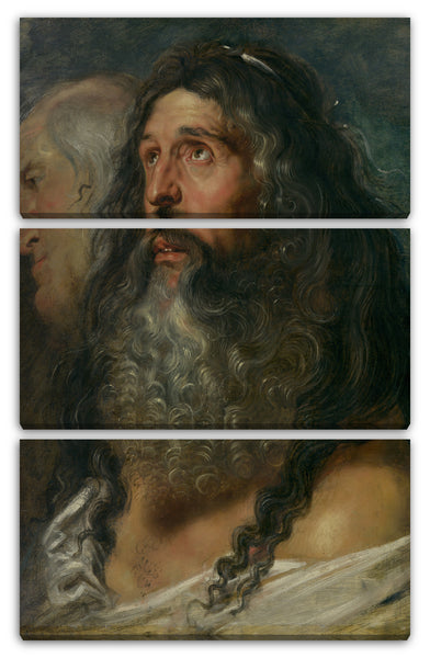 Leinwandbild Peter Paul Rubens - Studie von zwei Köpfen