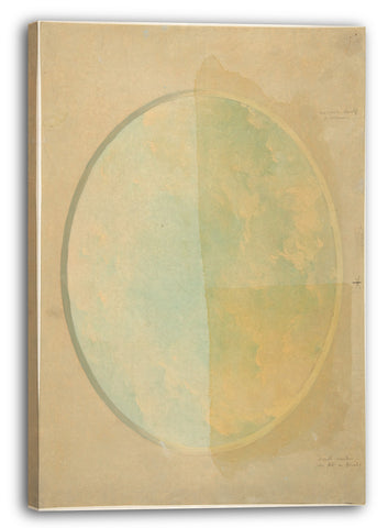 Leinwandbild Jules-Edmond-Charles Lachaise - Oval Design für eine Decke mit Wolken gemalt