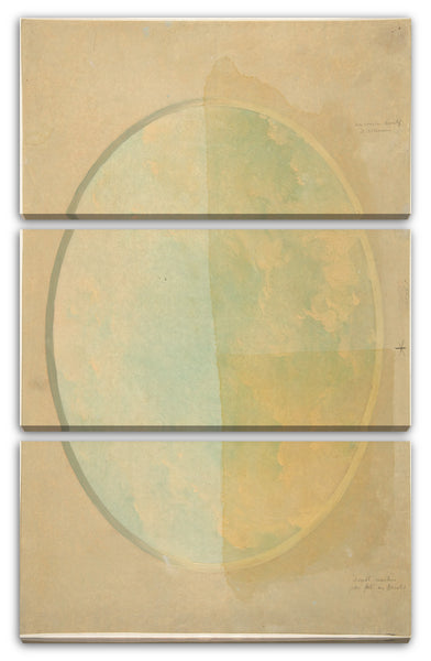 Leinwandbild Jules-Edmond-Charles Lachaise - Oval Design für eine Decke mit Wolken gemalt