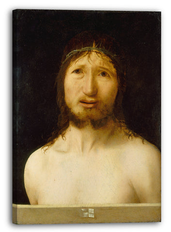 Leinwandbild Antonello da Messina - Christus mit Dornen gekrönt