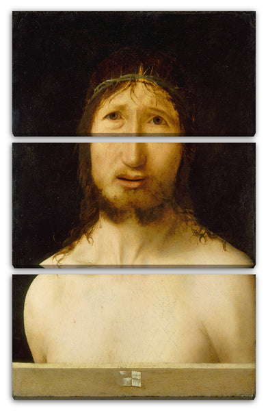 Leinwandbild Antonello da Messina - Christus mit Dornen gekrönt