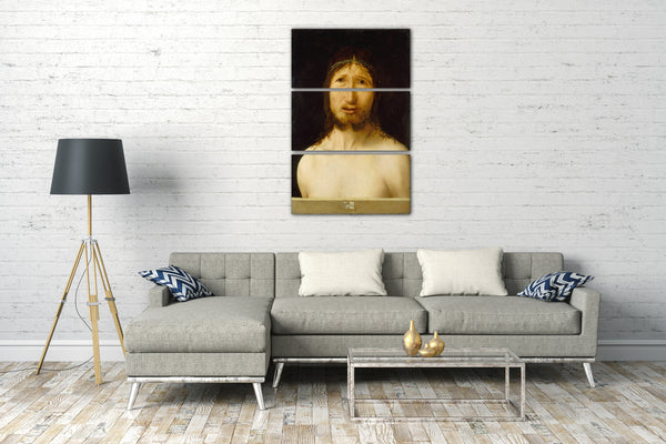 Leinwandbild Antonello da Messina - Christus mit Dornen gekrönt