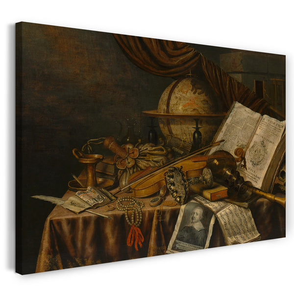 Leinwandbild Edwaert Collier - Vanitas Stillleben