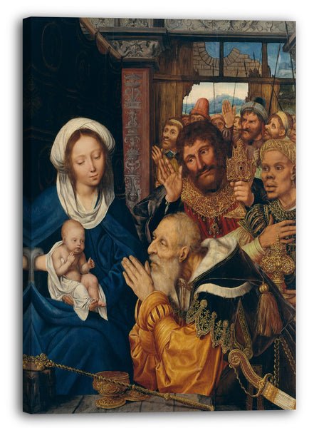 Leinwandbild Quentin Metsys - Die Anbetung der Könige