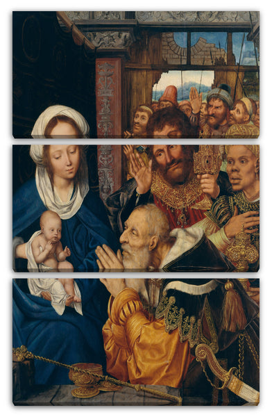 Leinwandbild Quentin Metsys - Die Anbetung der Könige