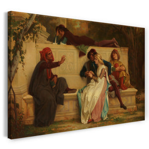 Leinwandbild Alexandre Cabanel - Florentiner Dichter