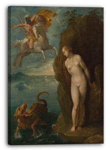 Leinwandbild Bernardino Cesari zugeschrieben - Perseus und Andromeda