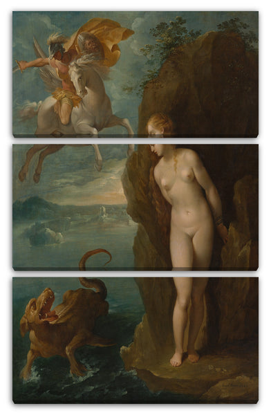 Leinwandbild Bernardino Cesari zugeschrieben - Perseus und Andromeda