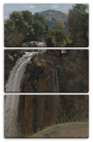 Leinwandbild Camille Corot - Wasserfall bei Terni
