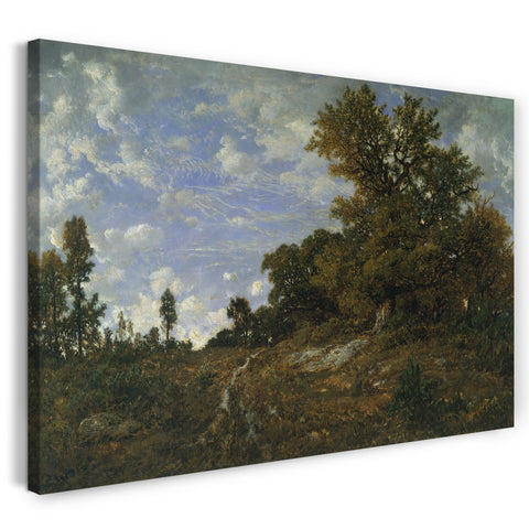 Leinwandbild Théodore Rousseau - Der Rand des Holzes bei Monts-Girard, Fontainebleau Forest