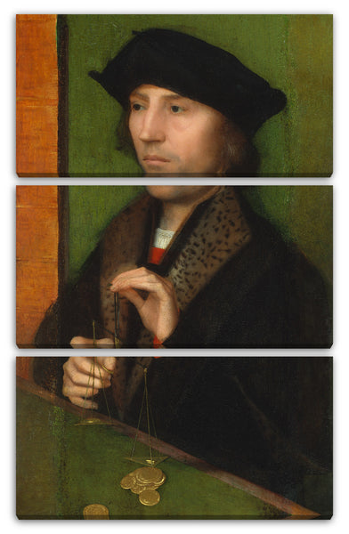 Leinwandbild Adriaen Isenbrant - Mann wiegt Gold