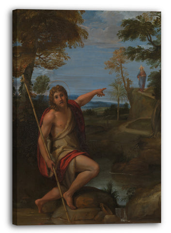 Leinwandbild Annibale Carracci - Johannes der Täufer, Zeuge