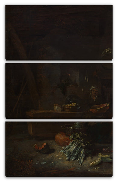 Leinwandbild Willem Kalf - Innenraum einer Küche