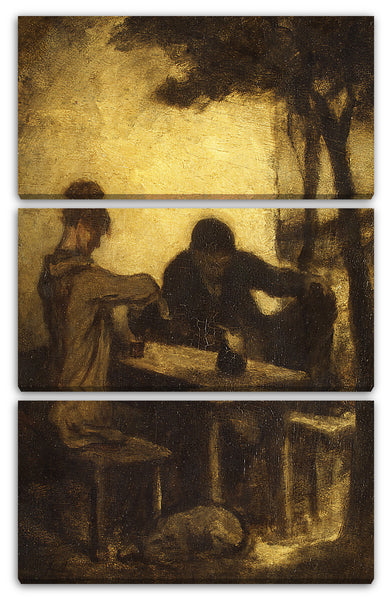 Leinwandbild Honoré Daumier - Die Trinker