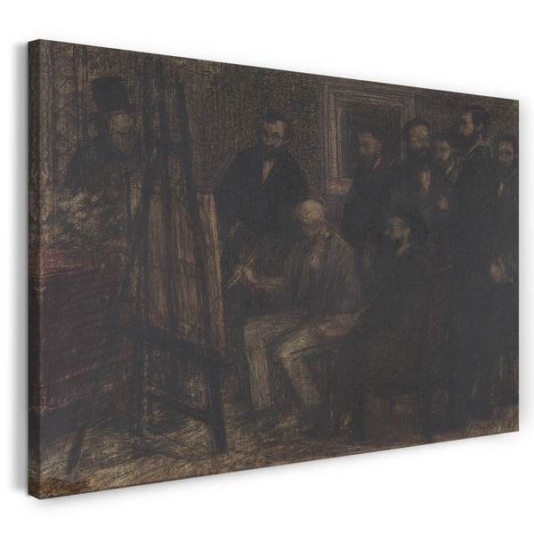Leinwandbild Henri Fantin-Latour - Manets Studio in den Batignolles