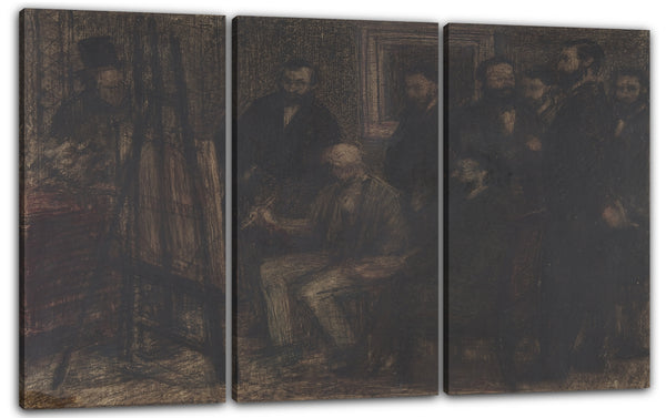 Leinwandbild Henri Fantin-Latour - Manets Studio in den Batignolles