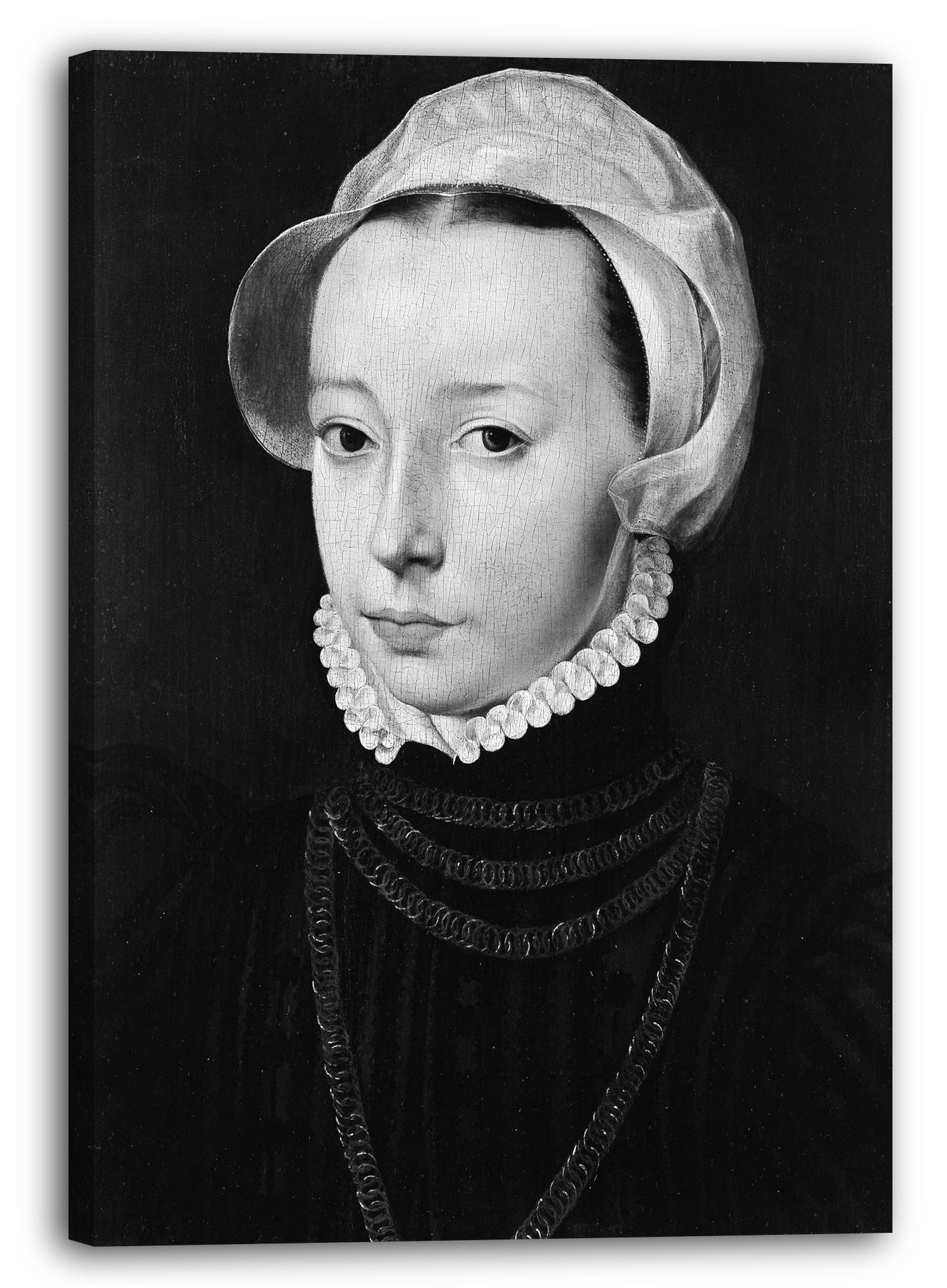 Leinwandbild Pieter Jansz. Pourbus - Portrait einer jungen Frau