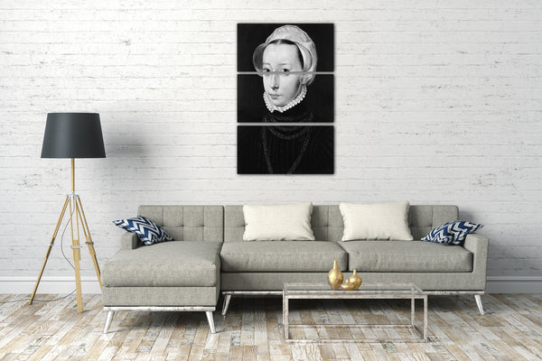 Leinwandbild Pieter Jansz. Pourbus - Portrait einer jungen Frau