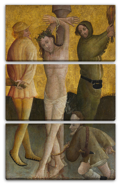 Leinwandbild Meister des Berswordt-Altars - Die Flagellation