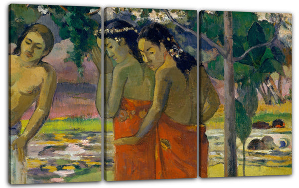 Leinwandbild Paul Gauguin - Drei Tahitische Frauen