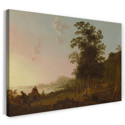 Leinwandbild Aelbert Cuyp - Landschaft mit der Flucht nach Ägypten