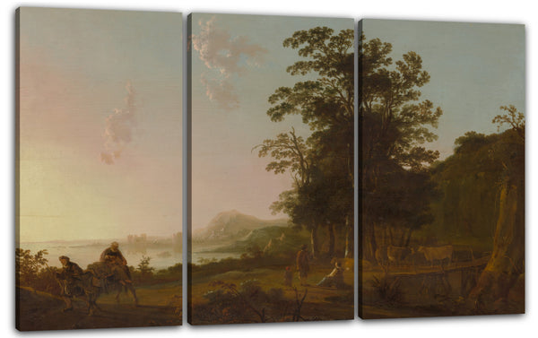 Leinwandbild Aelbert Cuyp - Landschaft mit der Flucht nach Ägypten