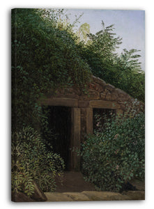 Leinwandbild Carl Gustav Carus - Ein überwucherter Minenschacht