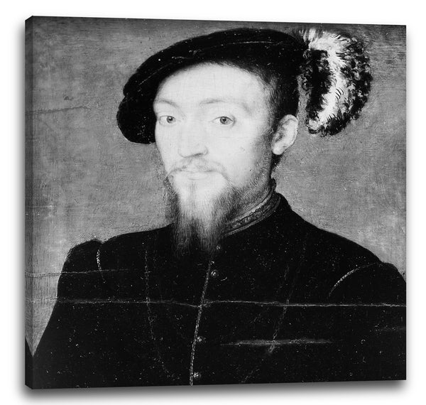 Leinwandbild Stil von Corneille de Lyon - Portrait eines Mannes